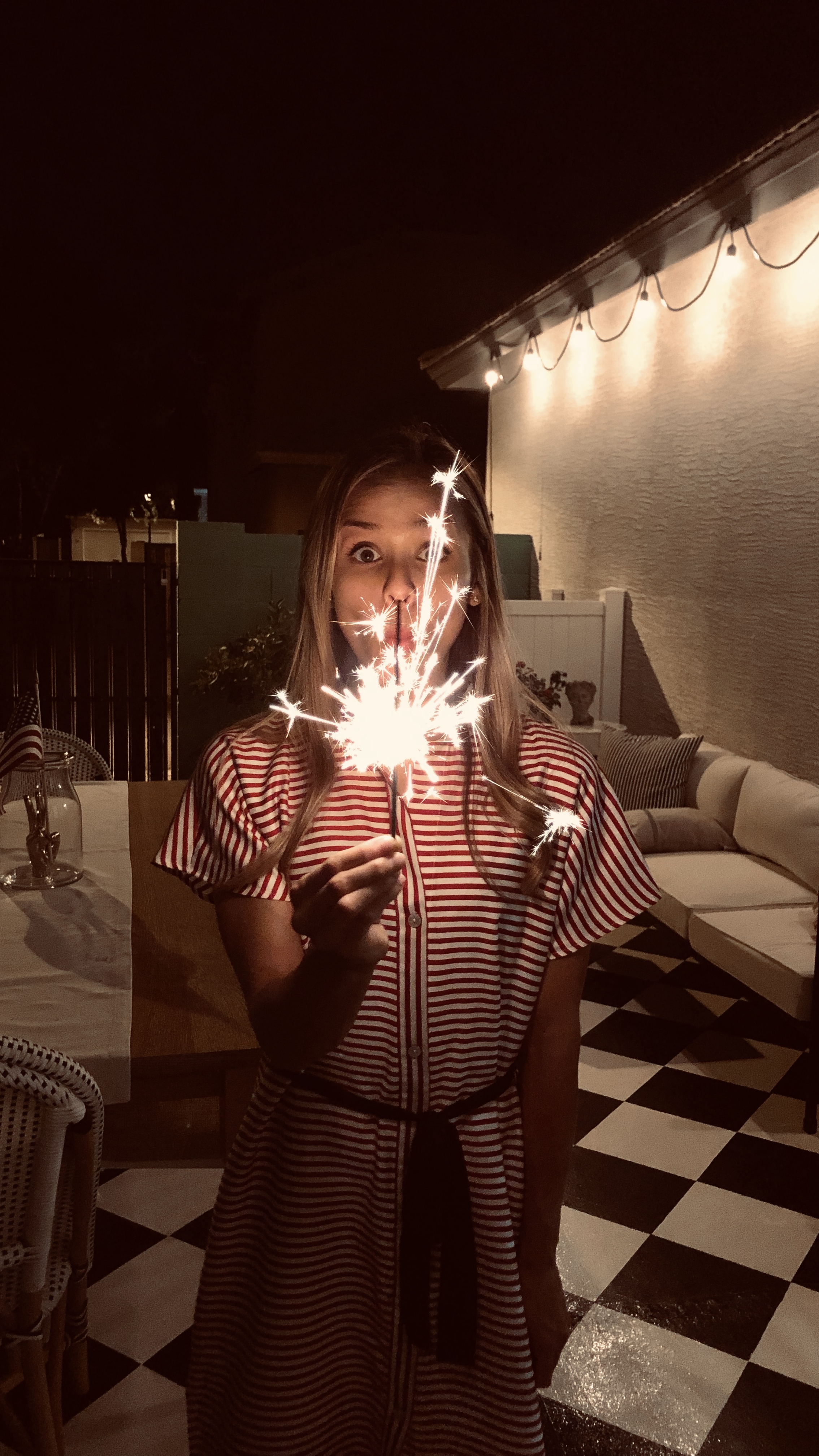 4th of July Lit Sparklers 